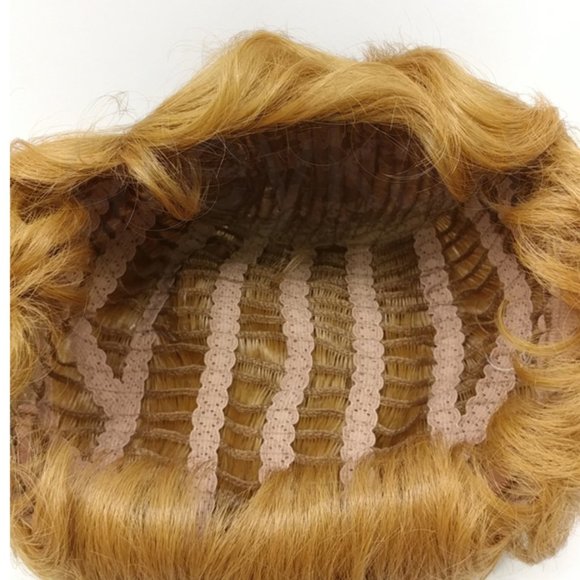 Strawberry Blonde Gatsby flapper finger waves wig main image 5